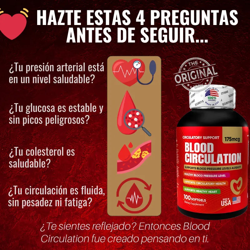 Blood Circulation 175 mcg 👉 Tu Solución Natural para Diabetes y Presión Alta