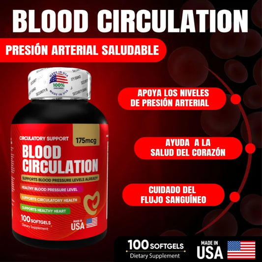 Blood Circulation 175 mcg 👉 Tu Solución Natural para Diabetes y Presión Alta