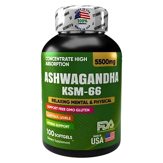 Ultra Ashwagandha 5500mg 🎯 Controla el Estrés y Duerme Mejor