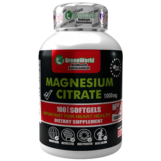 Mega Magnesium Citrate 1000mg🔥 Contra el Estrés, Calambres e Insomnio