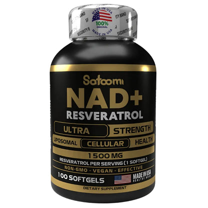 NAD + RESVERATROL ORIGINAL 1500MG 💥Activa tu Longevidad Celular